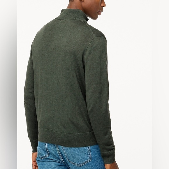 J. Crew Machine-washable merino wool-blend half-zip sweater - Picture 2 of 8
